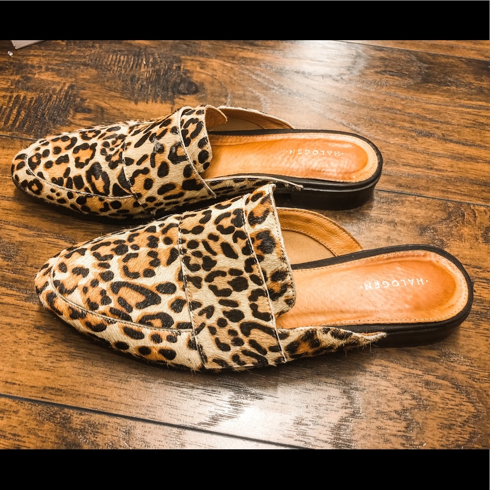 Halogen Genuine Calf Hair Mule